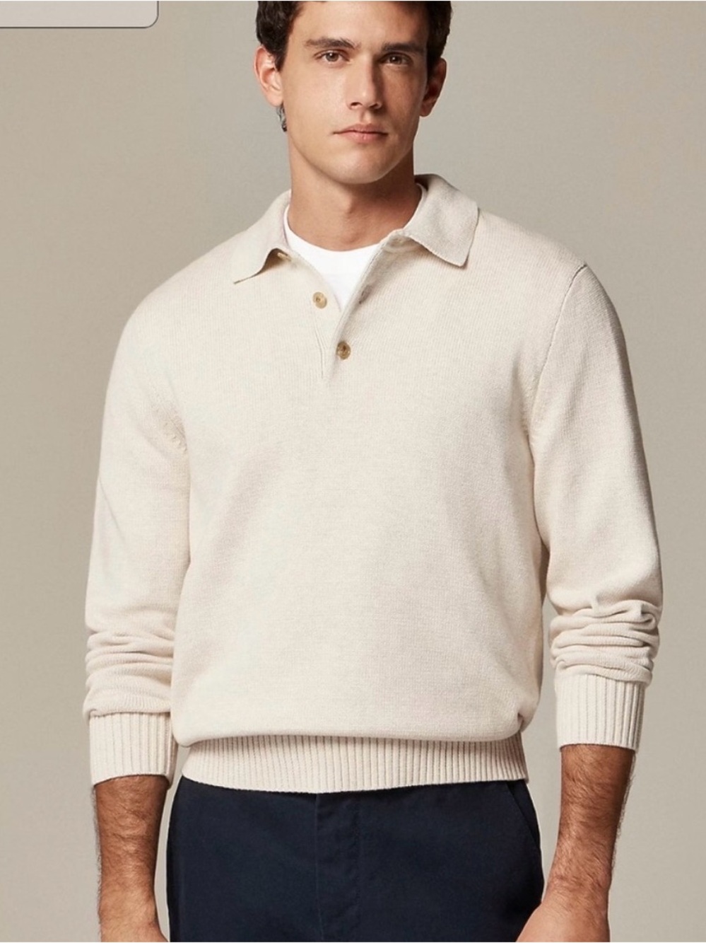 J. Crew Heritage Cotton Polo Knit Sweater